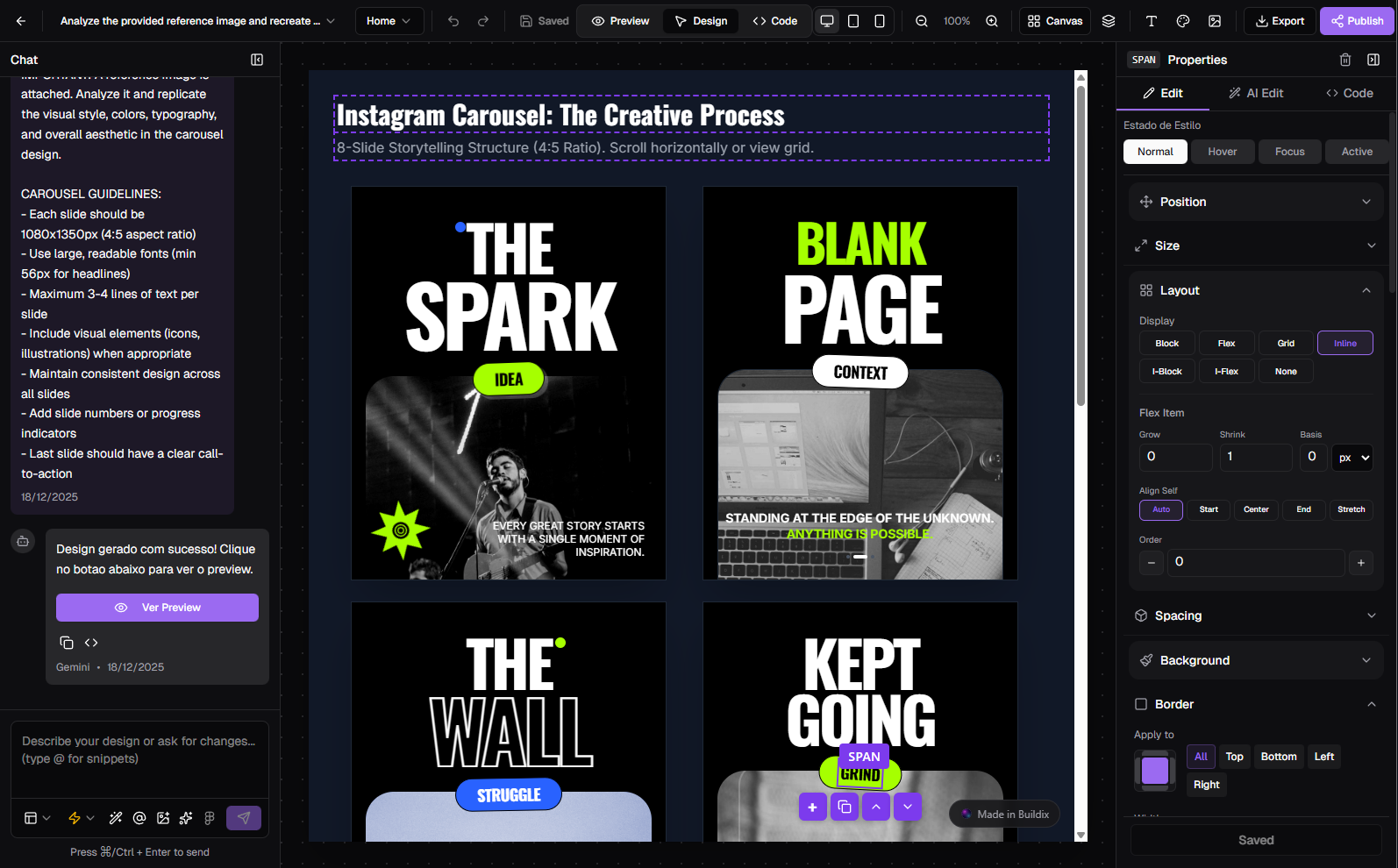 Instagram Carousel Editor